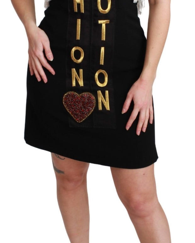 Black Fashion Devotion Sheath Mini Dress