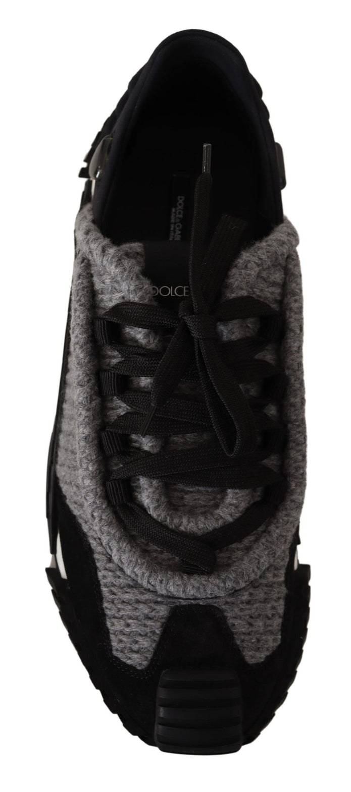 Black Gray Fabric Lace Up NS1 Sneakers Shoes
