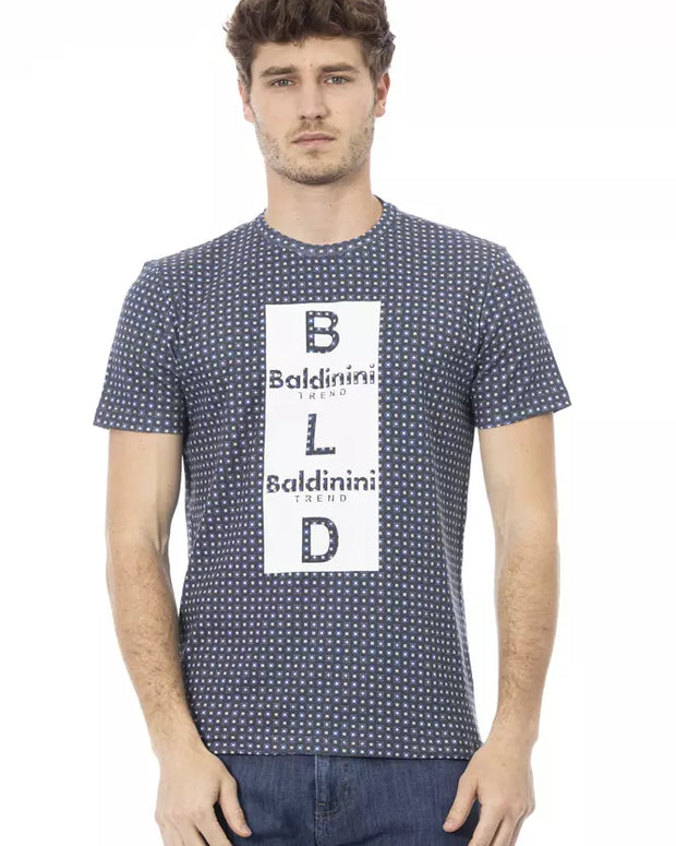 Gray Cotton Men T-Shirt