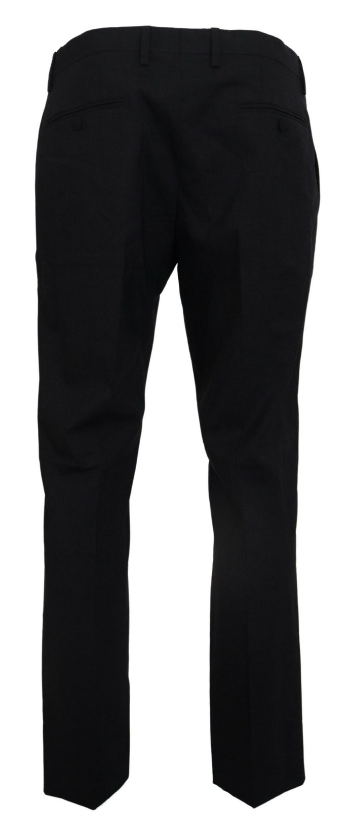 Gray Wool Stretch Dress Formal Slim Fit Pant