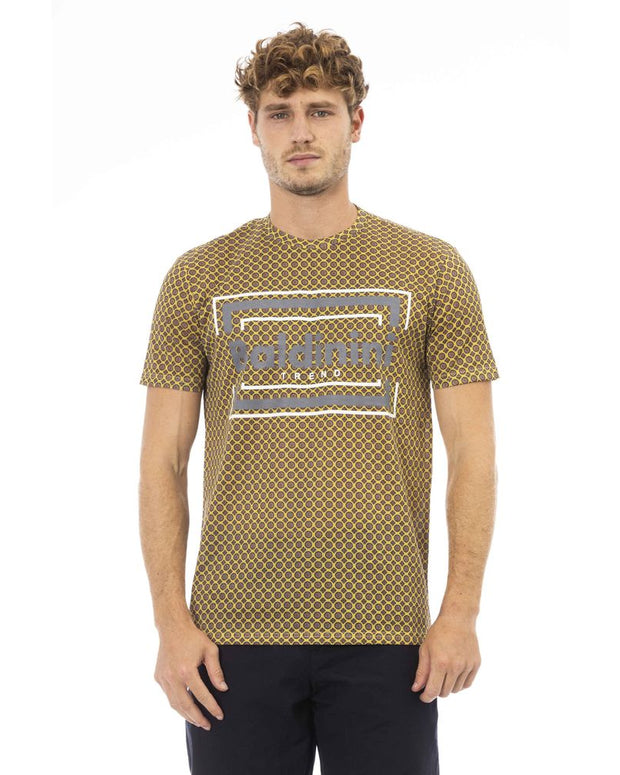 Gray Cotton Men T-Shirt