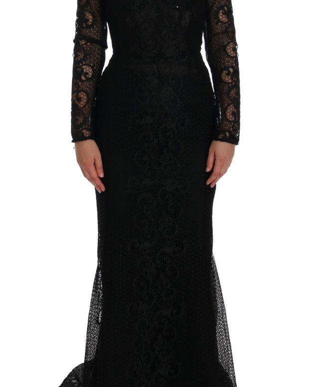 Black Floral Sheath Dress
