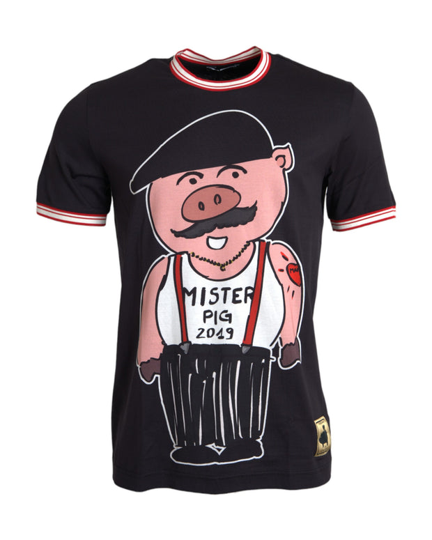 Black Cotton 2019 Year of the Pig T-shirt