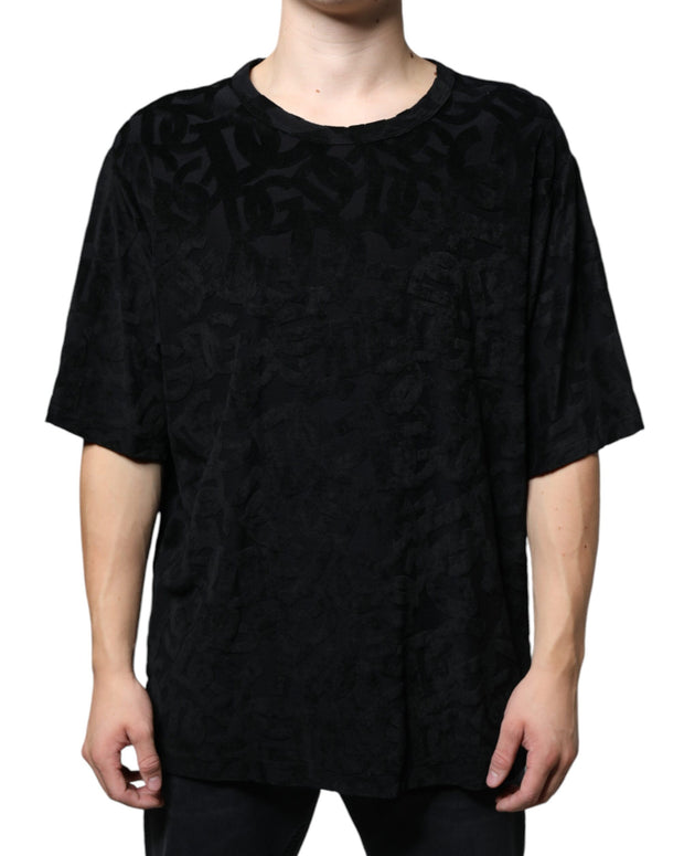 Black DG Mania Logo Print T-shirt