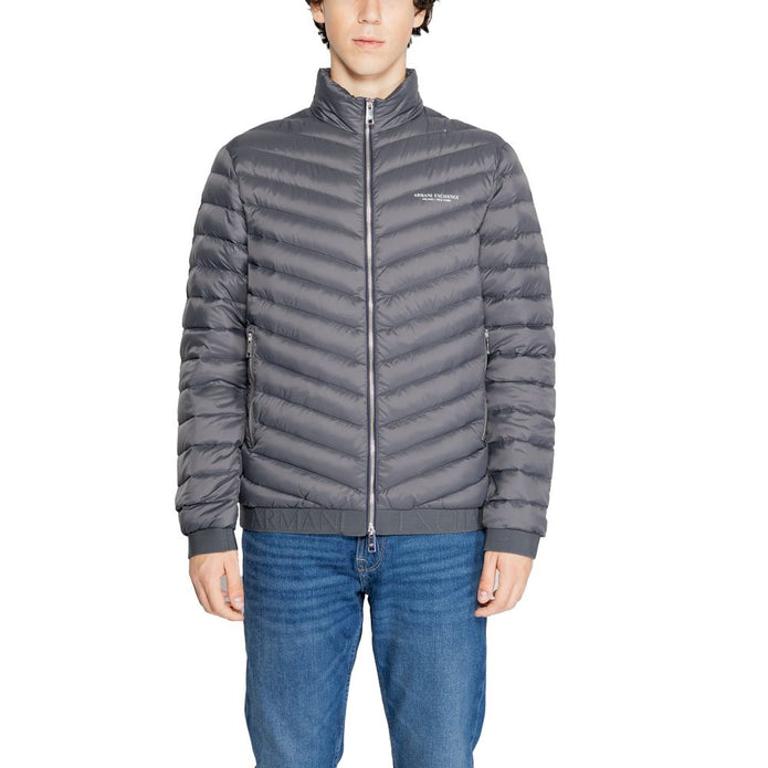 Gray Polyester Coat
