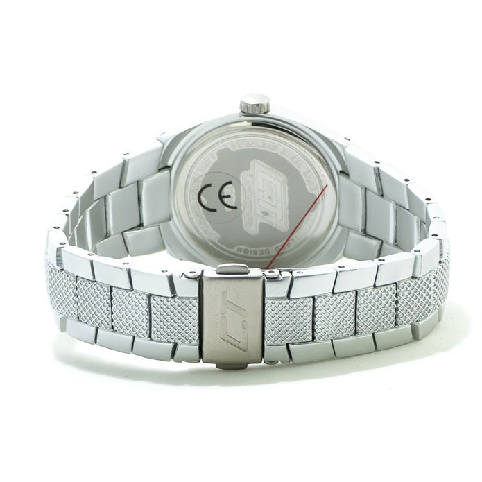 Silver Polycarbonate Dress Watch