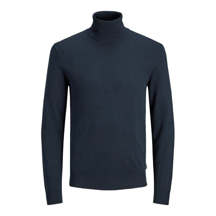 Blue Cotton Turtleneck
