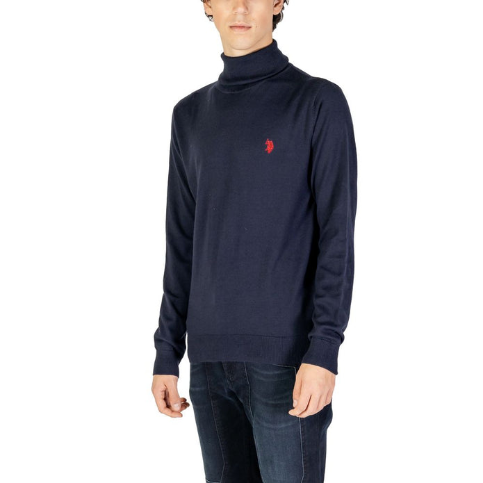 Blue Cotton Turtleneck
