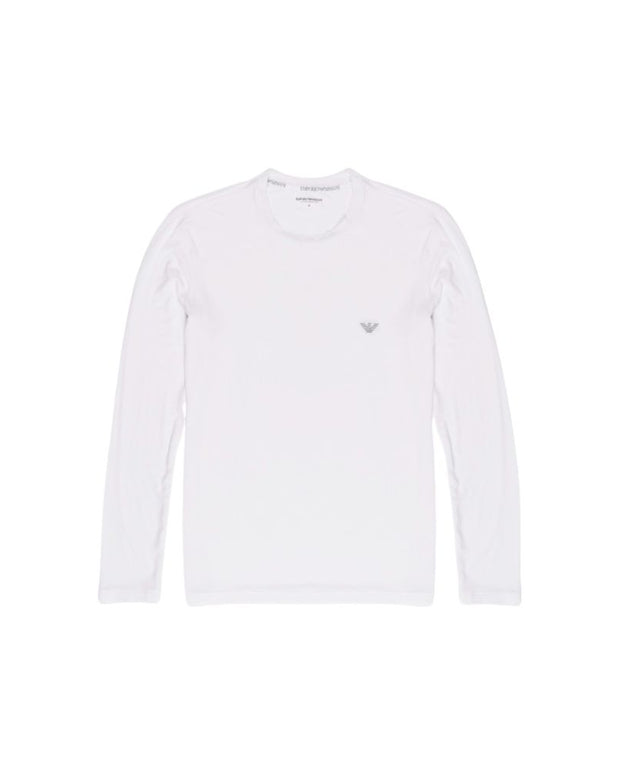 White Modal Long Sleeve T-Shirt