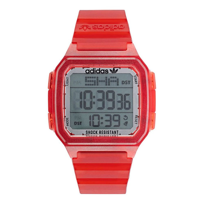 Red Resin Digital Watch