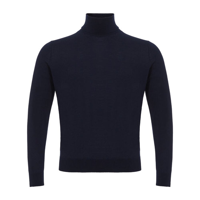 Blue Cashmere Turtleneck