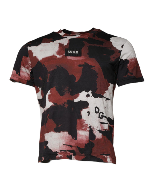 Multicolor Camouflage Crew Neck T-shirt