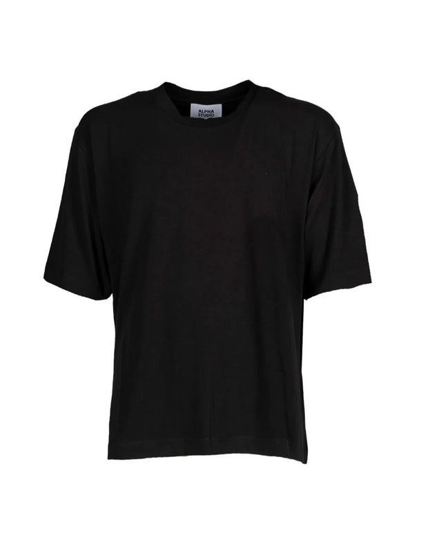 Black Cotton T-Shirt