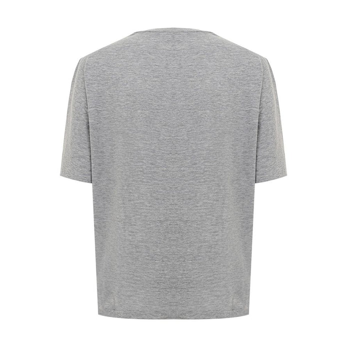 Elegant Gray Cotton Top for Women