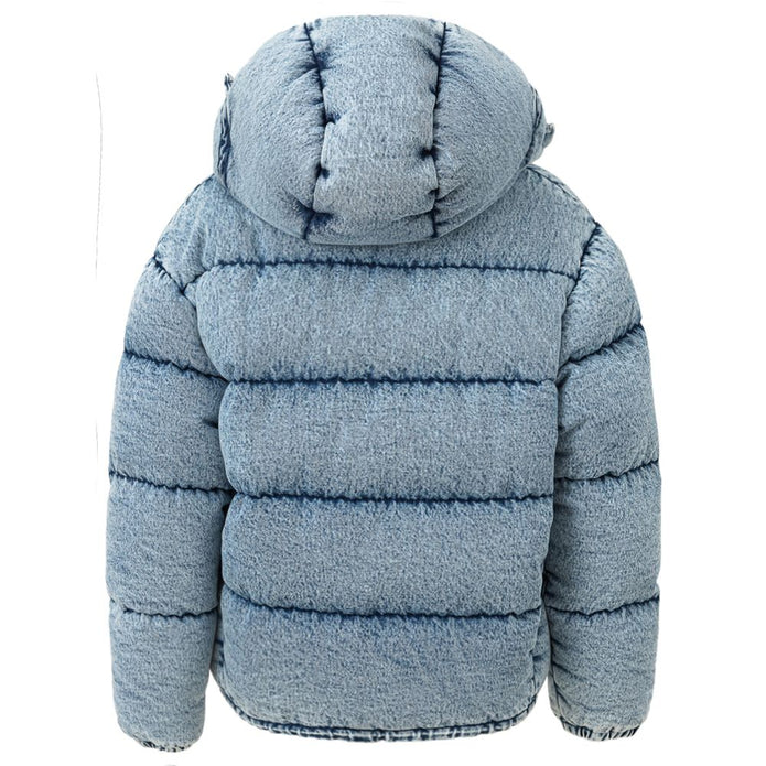 Blue Polyester Coat