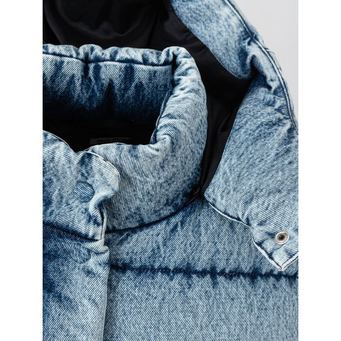 Blue Polyester Coat