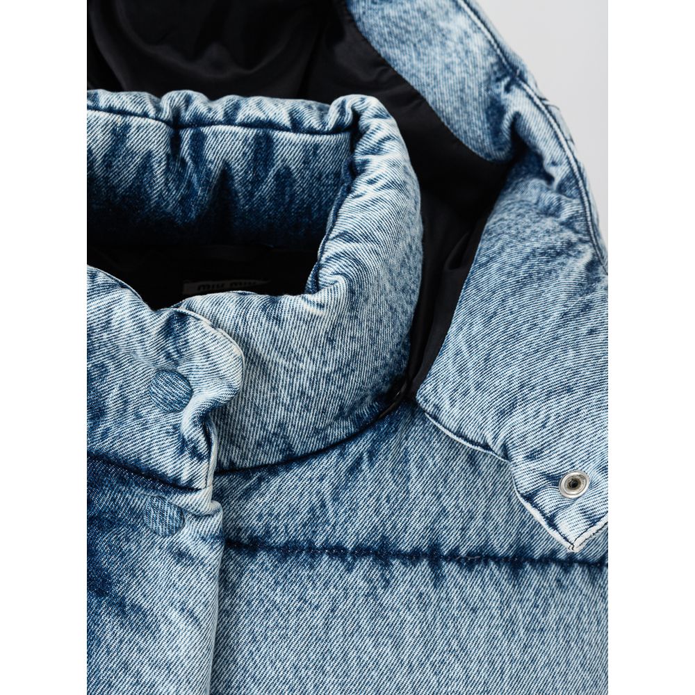 Blue Polyester Coat