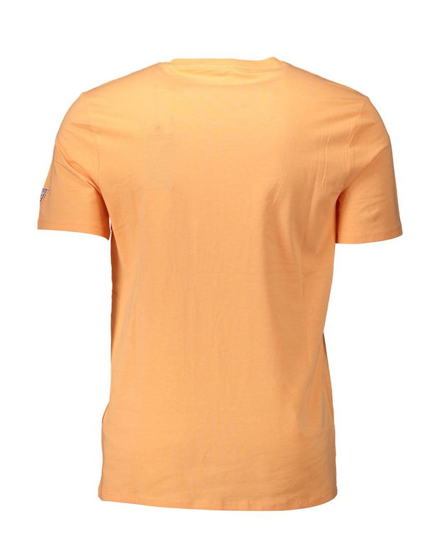 Orange Cotton Men T-Shirt