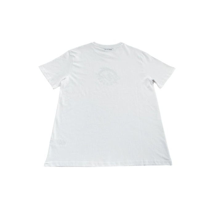 White Cotton Men T-Shirt