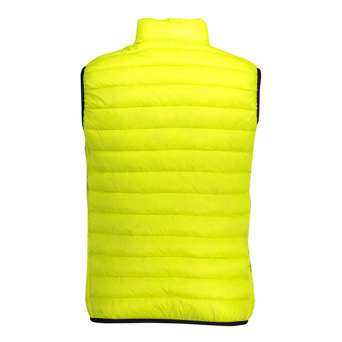 Yellow Nylon Men Jacket