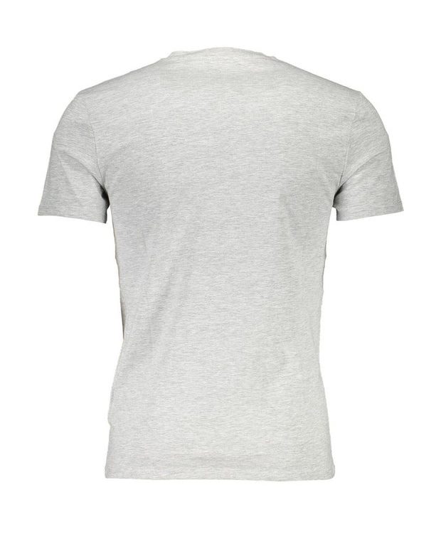 Gray Cotton Men T-Shirt