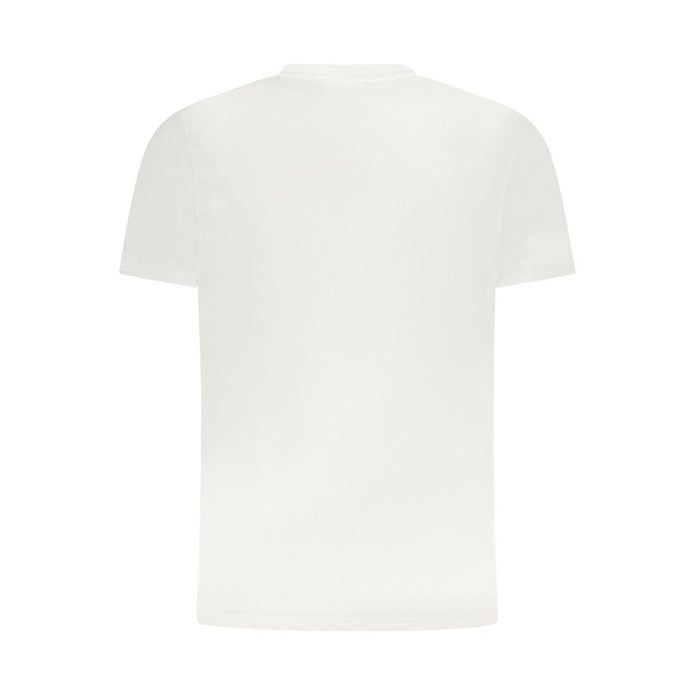 White Cotton Men T-Shirt