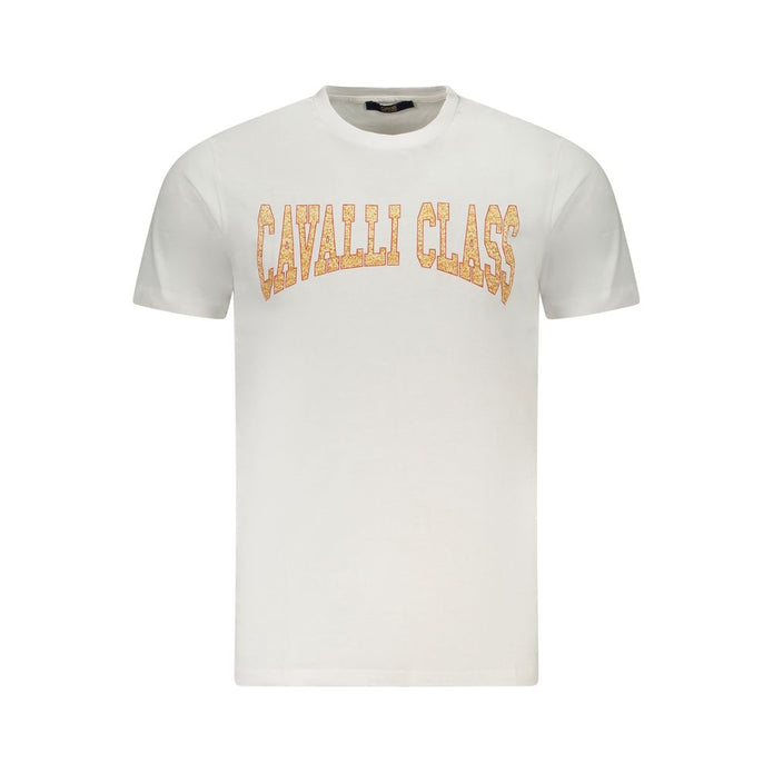 White Cotton Men T-Shirt
