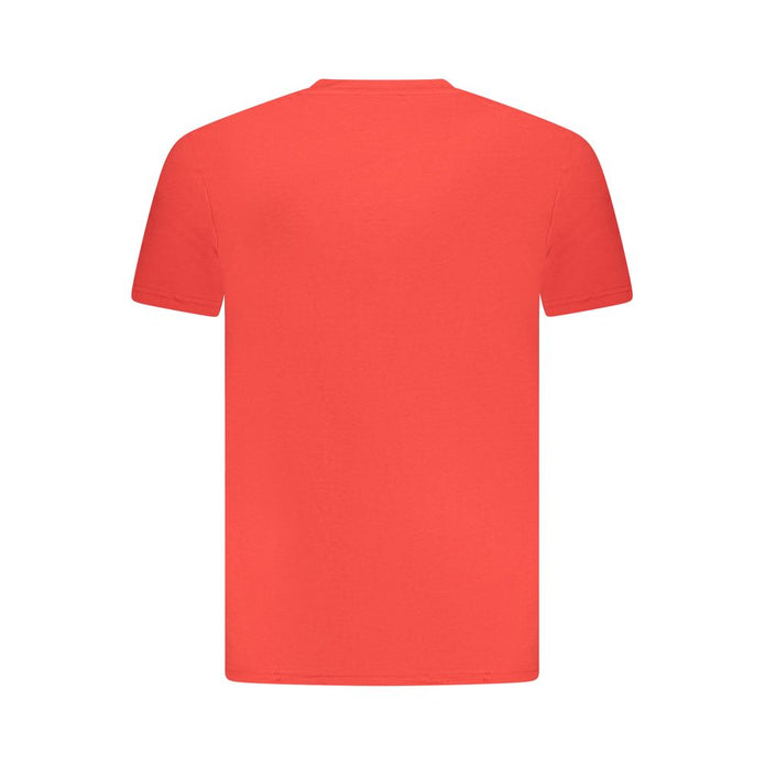 Red Cotton Men T-Shirt