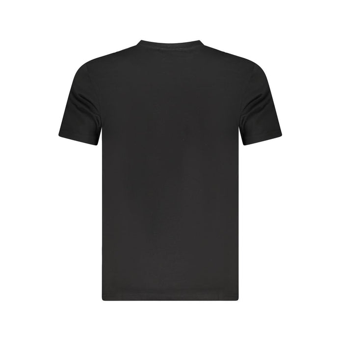Black Cotton Men T-Shirt