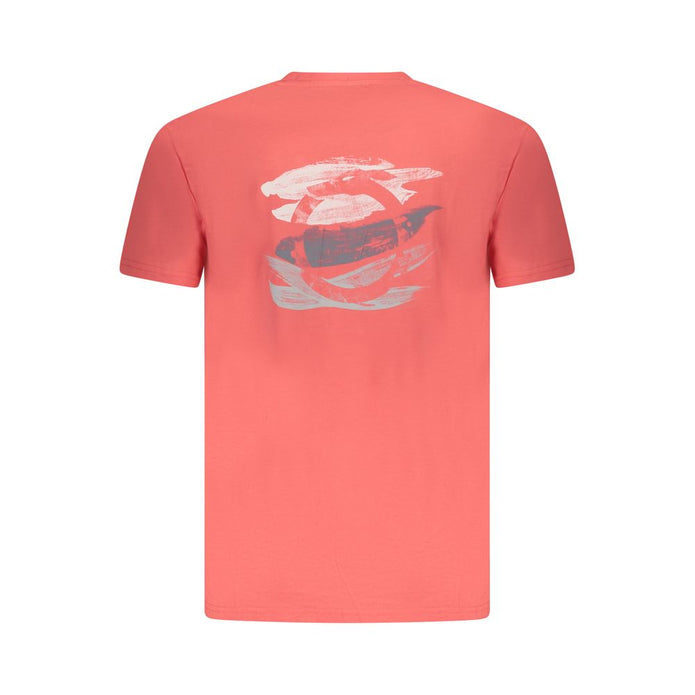 Pink Cotton Men T-Shirt