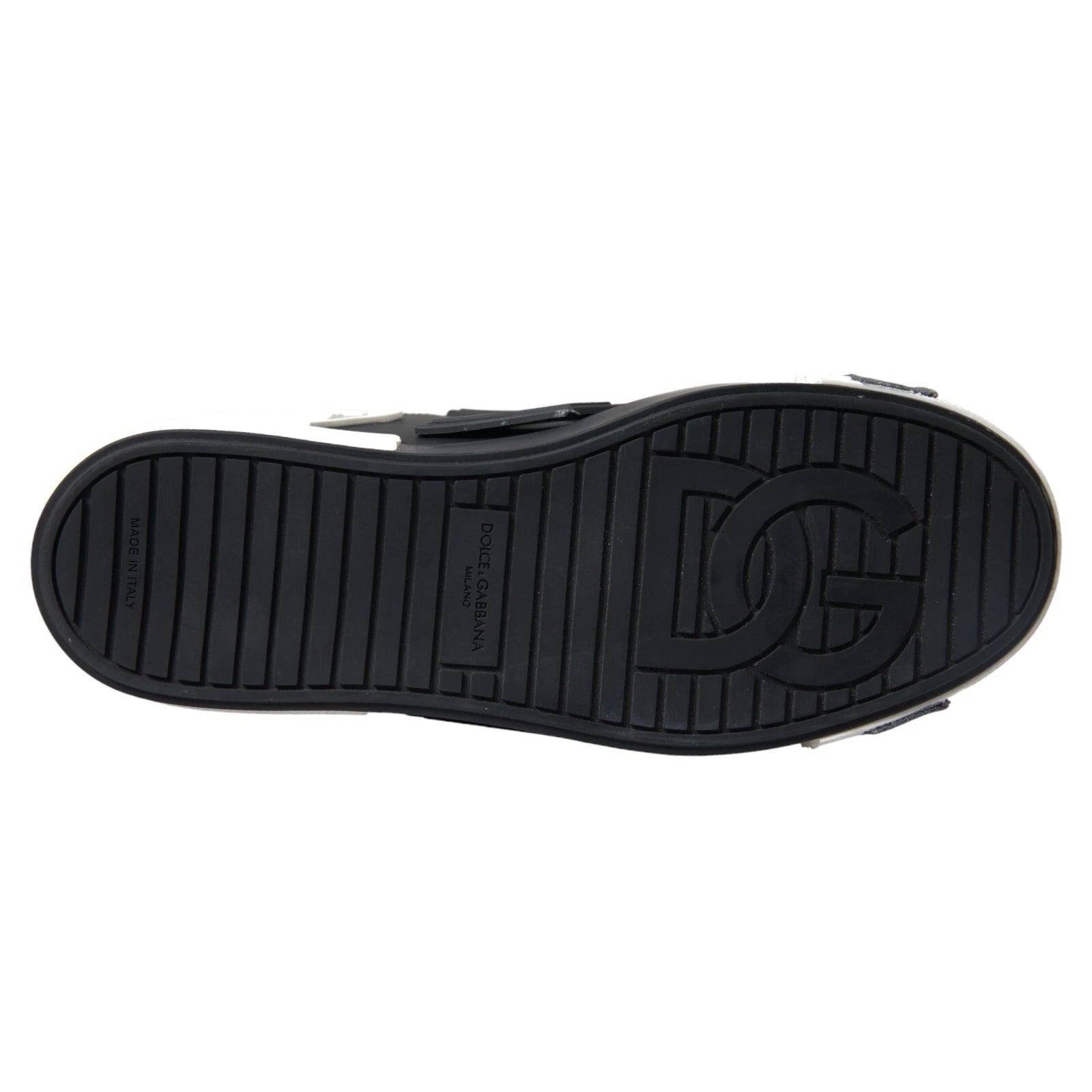 Black Leather Low Top Sneakers Portofino Shoes