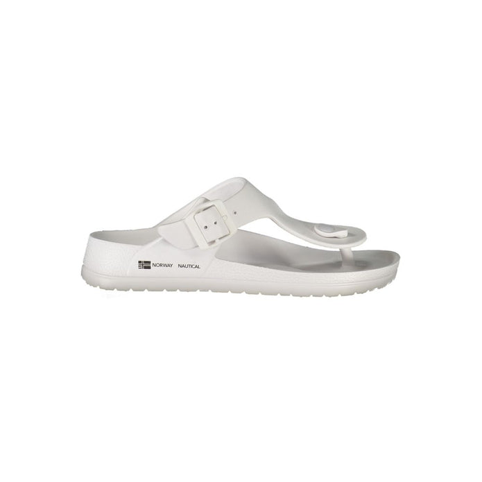 White Plastic Women Sandal