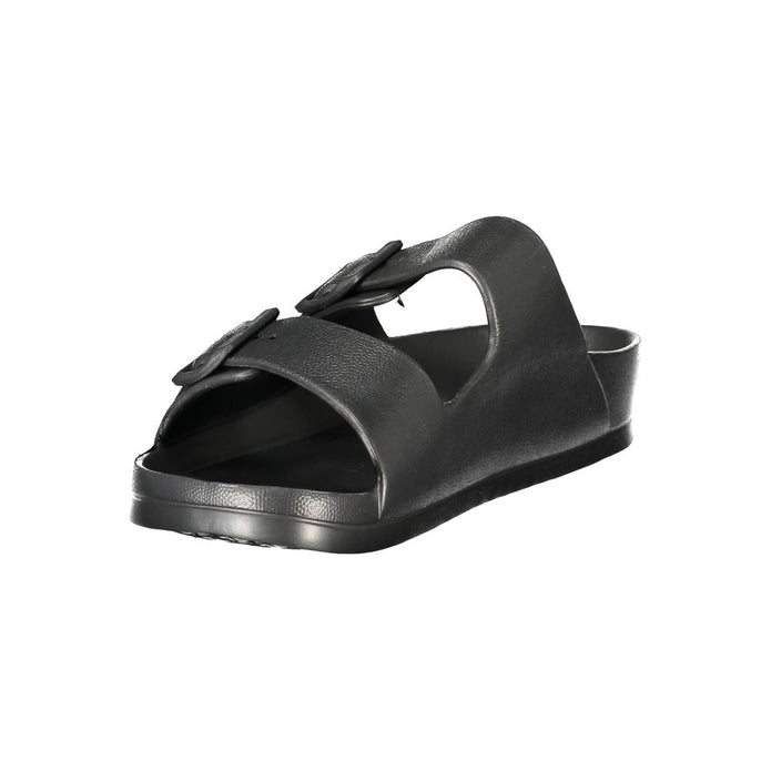 Black Plastic Men Sandal
