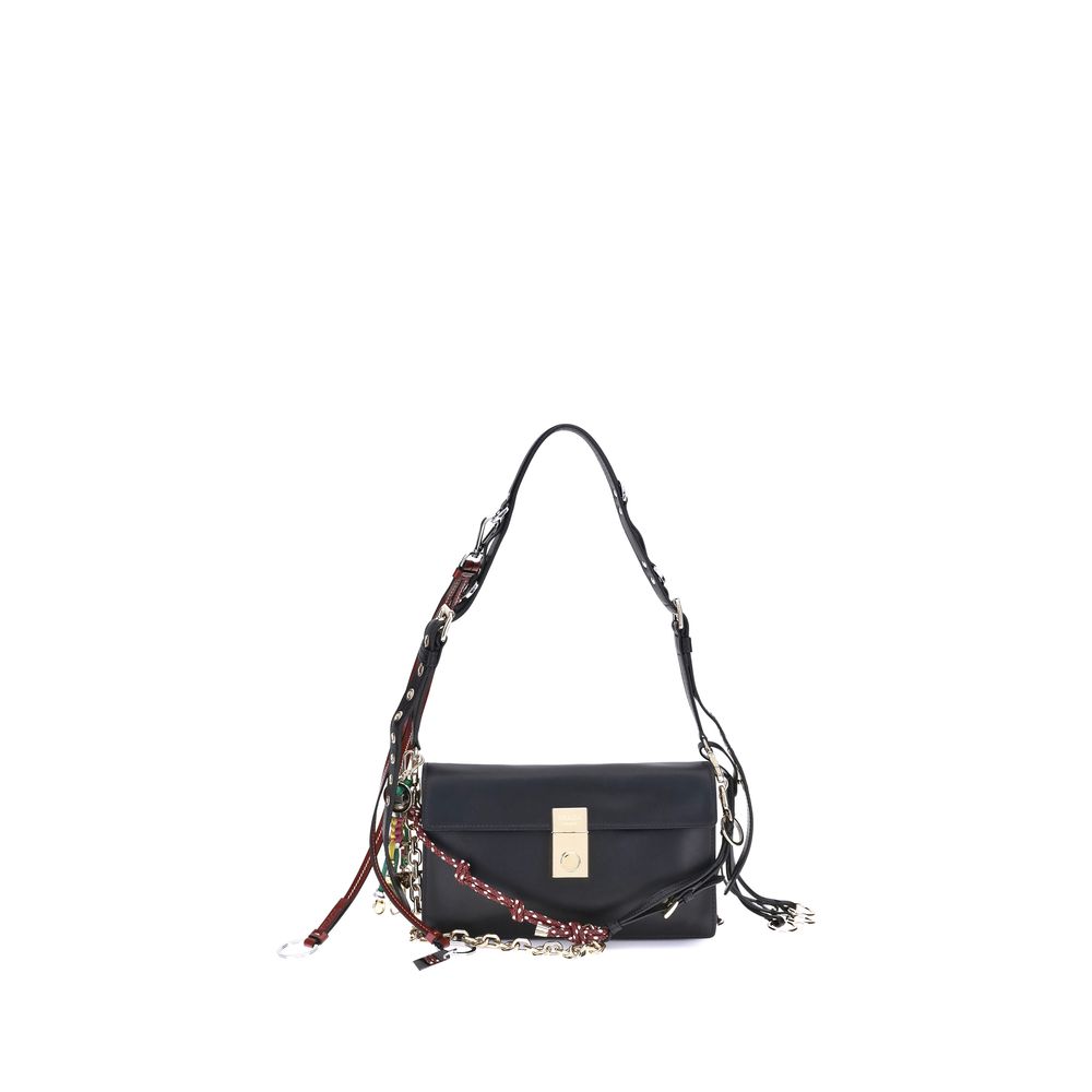 Black Calf Leather Bos Taurus Shoulder Bag