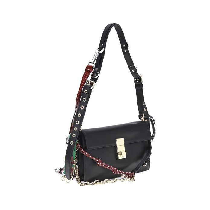Black Calf Leather Bos Taurus Shoulder Bag