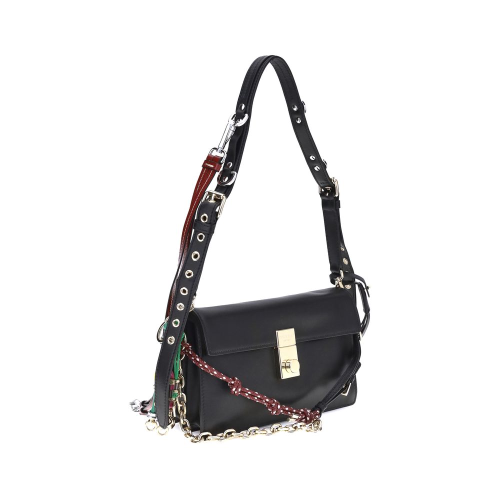 Black Calf Leather Bos Taurus Shoulder Bag