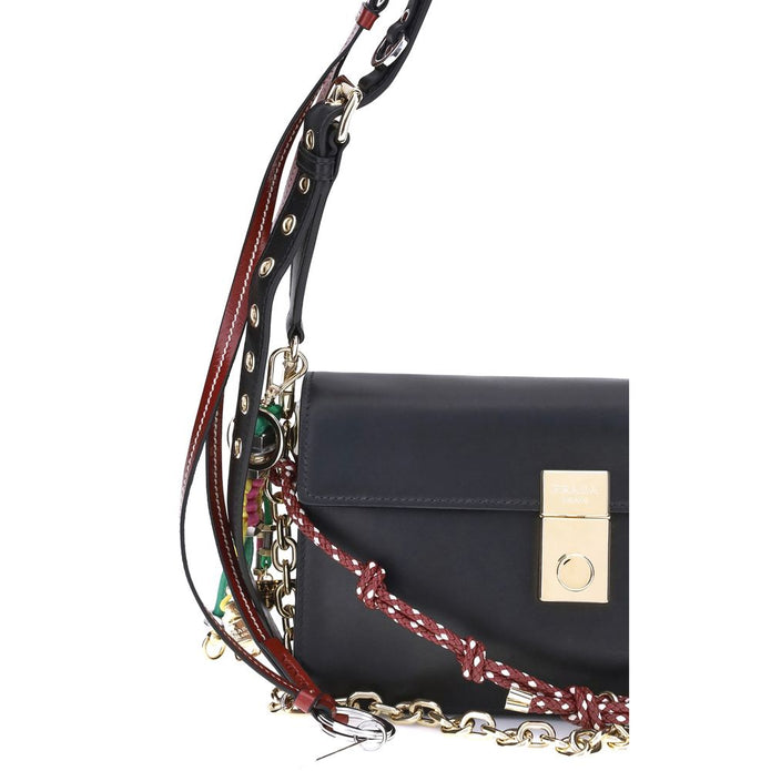 Black Calf Leather Bos Taurus Shoulder Bag