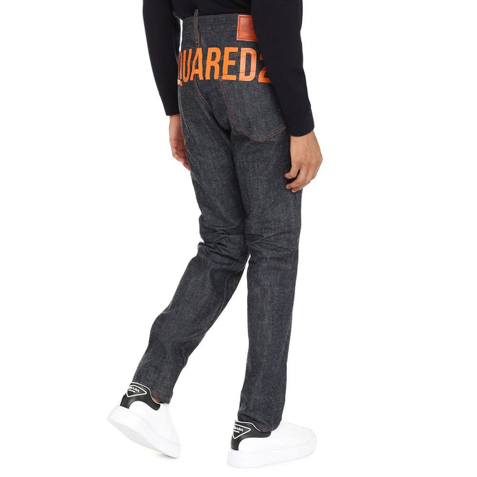 Blue Cotton Relaxed Fit Jeans