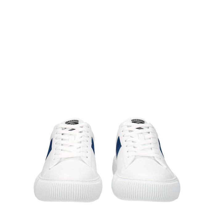 White Leather Low Top Sneakers