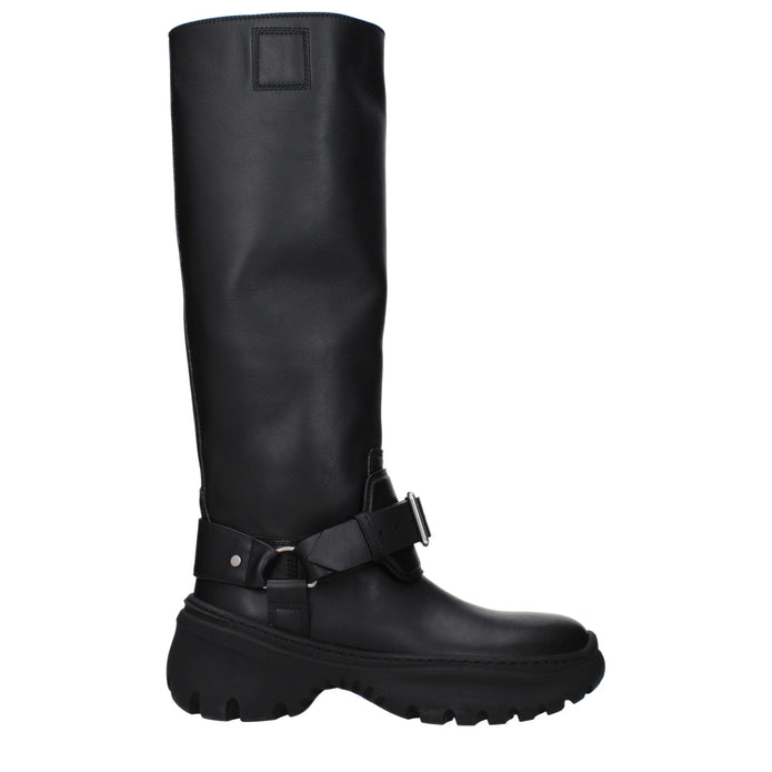 Black Leather Boots