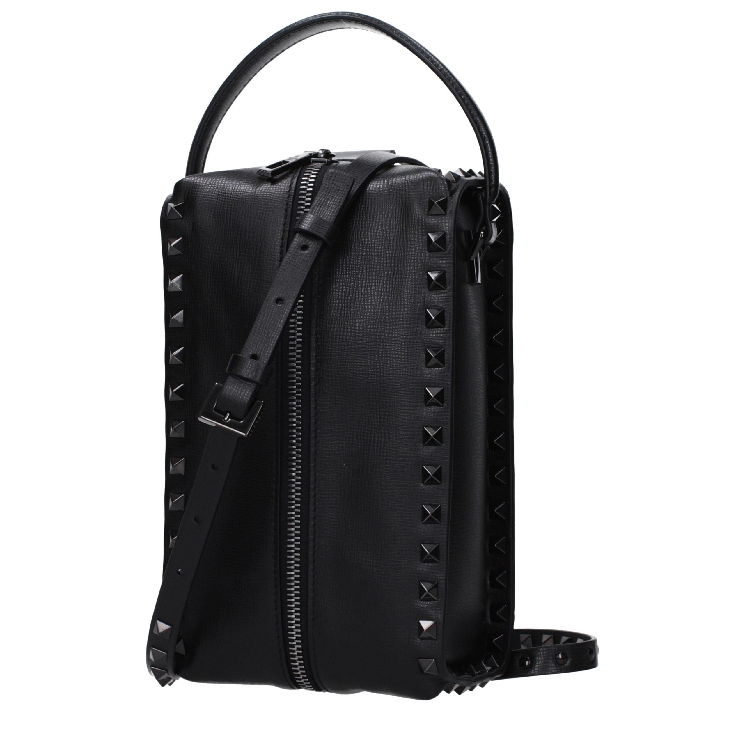 Black Leather Clutch Bag
