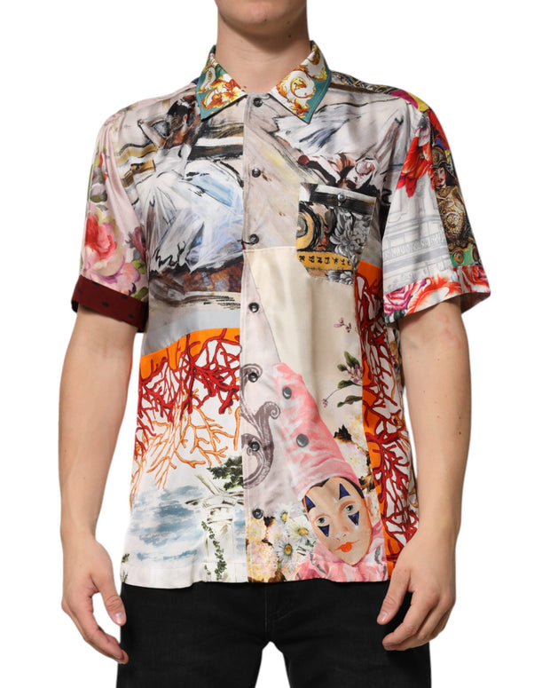 Multicolor Shell Print Hawaii Casual Shirt