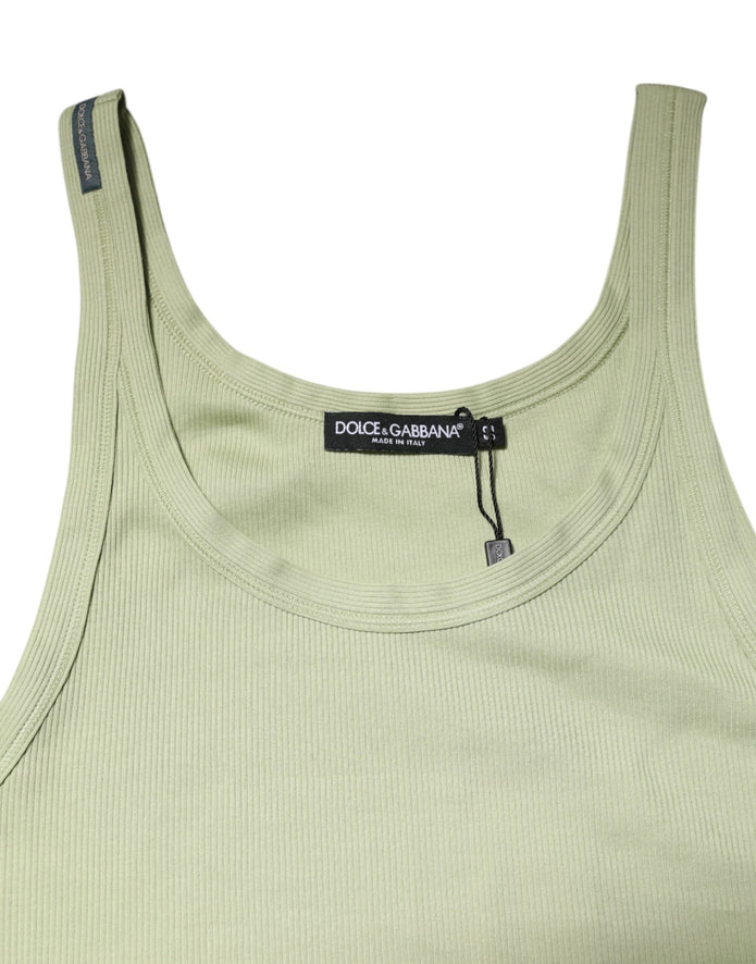 Light Green Tank Sleeveless Men Men T-shirt
