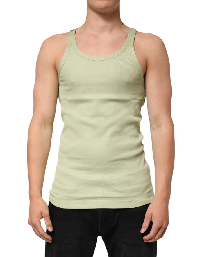 Light Green Tank Sleeveless Men Men T-shirt