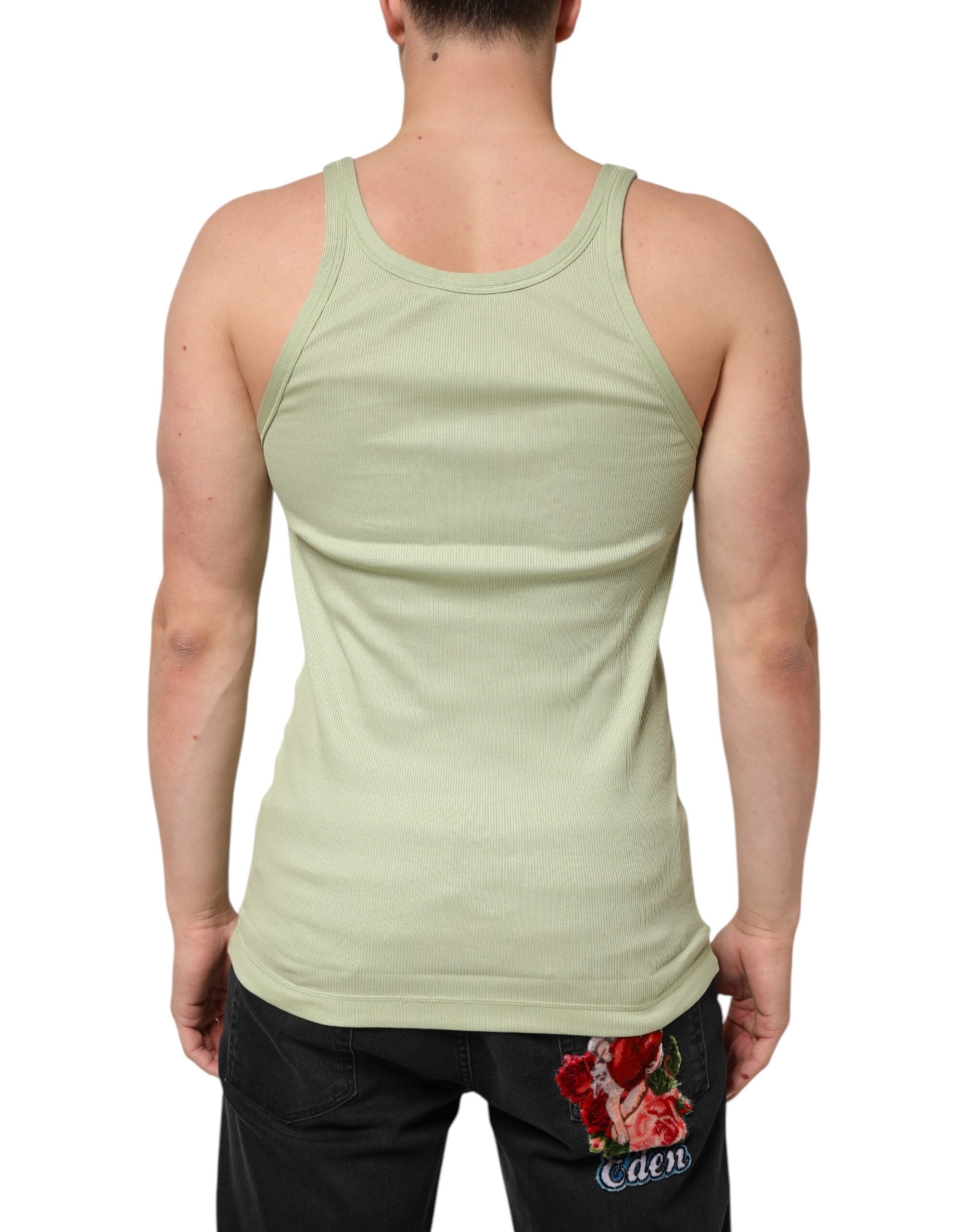 Light Green Tank Sleeveless Men Men T-shirt