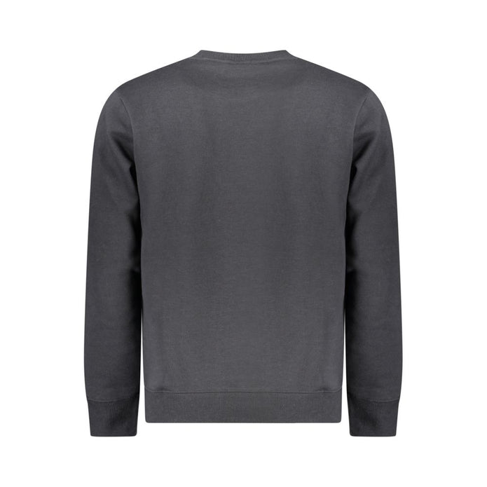Black Cotton Men Sweater