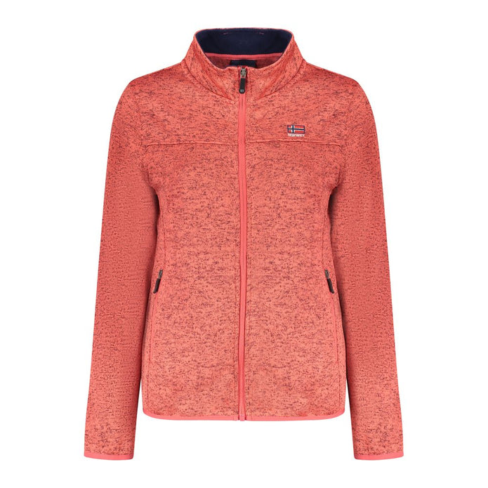 Pink Polyester Women Sweater