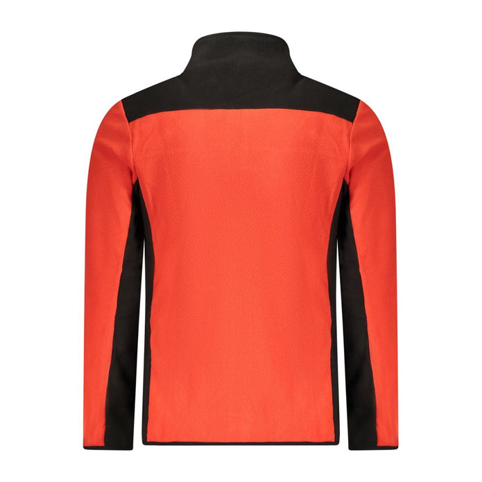 Red Polyester Men Sweater