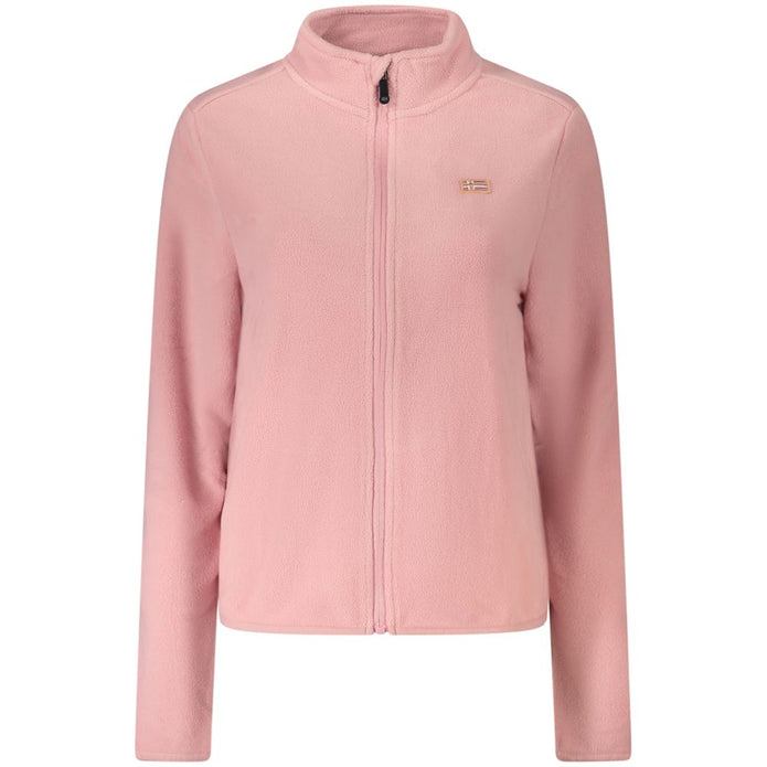 Pink Polyester Women Sweater