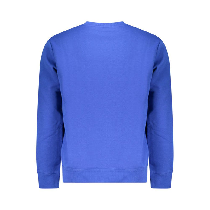 Blue Cotton Mens Sweater